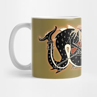 Poseidon riding a hippocamp Mug